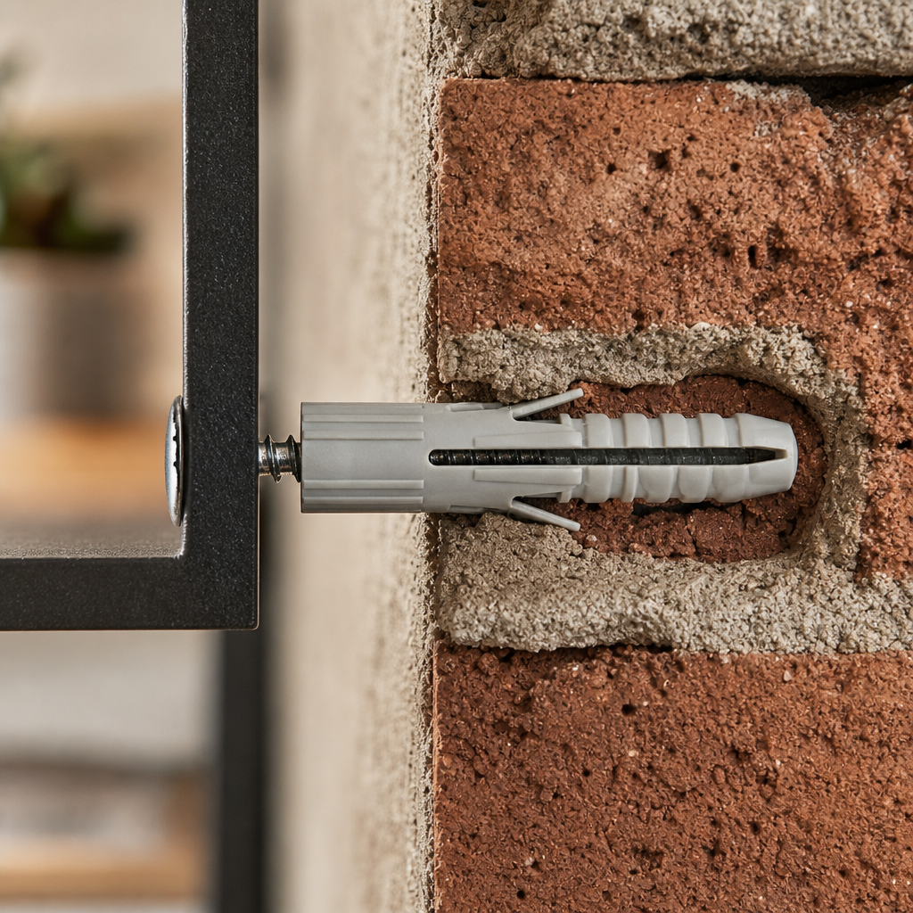 Rawlplug anchor demonstrating wall grip technique