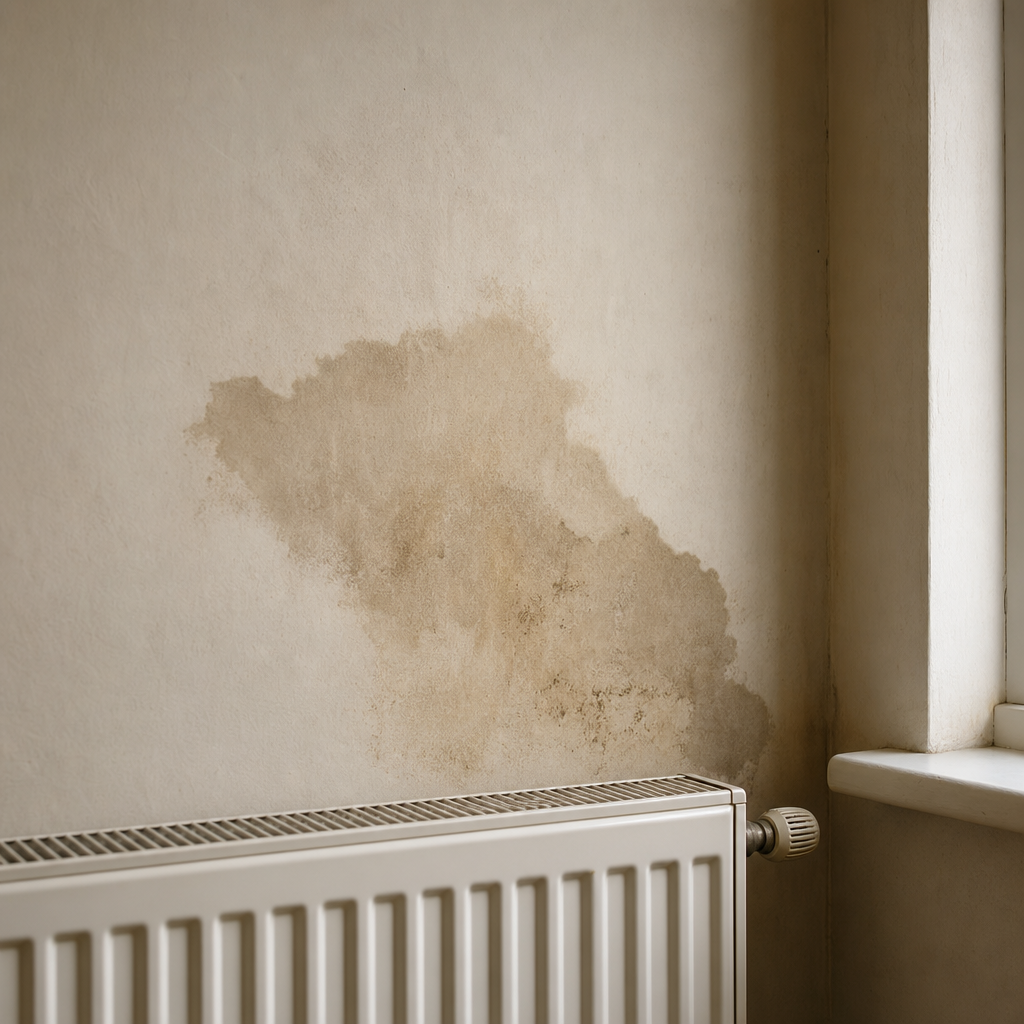 Cracked wall with peeling paint texture