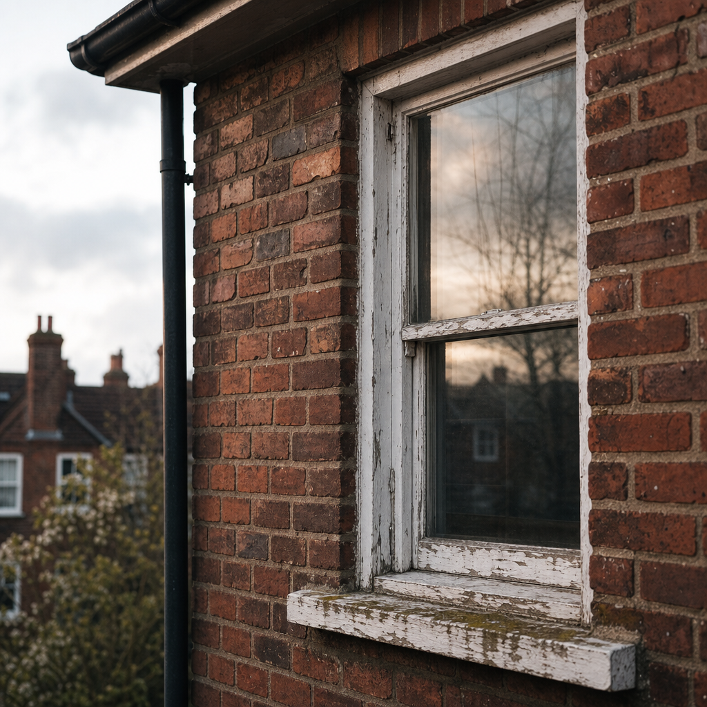 old house window not efficient energy